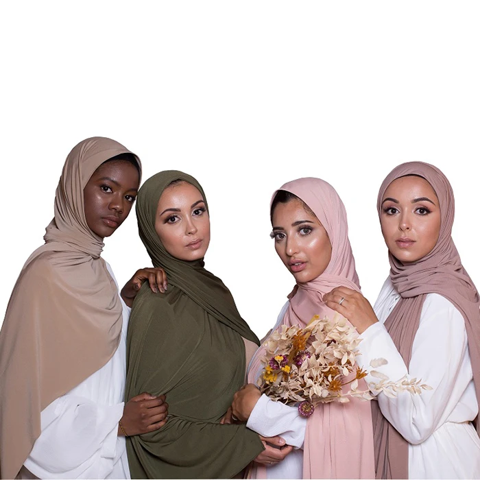

Lycria fabric Muslim Head Wrap Scarf Premium Jersey Cotton Hijab For Netherlands Women