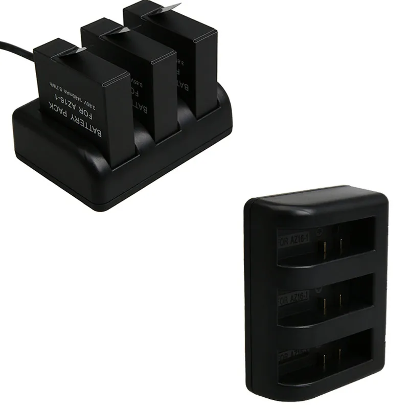 
3-Channel USB Charger Battery Charging Port Three for xiaomi Yi 4K AZ16-1 XiaoYi 4K+ Yi Lite action camera accessories 