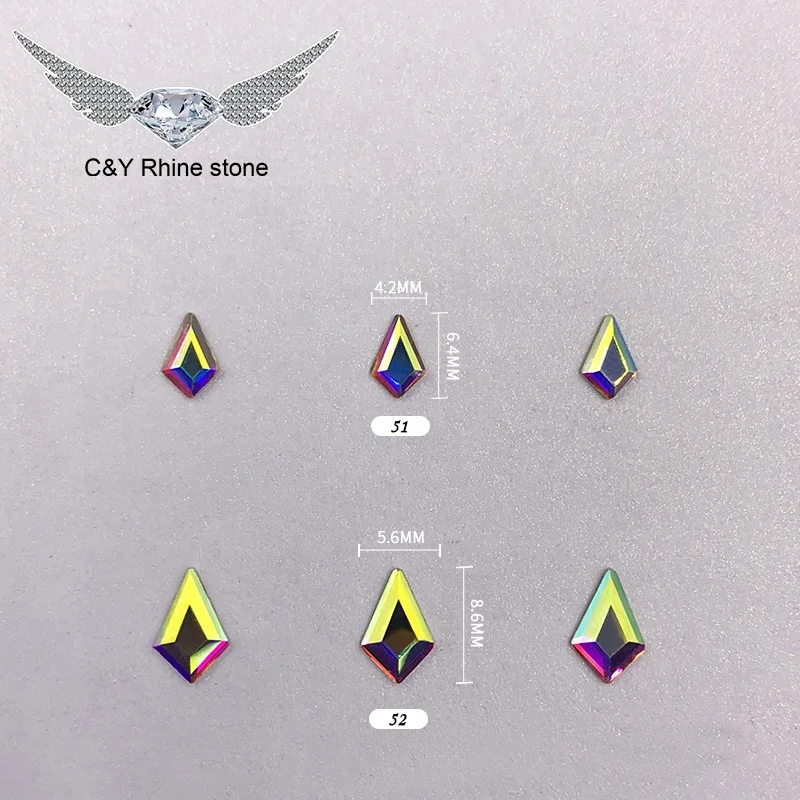 

Crystal AB ArrowCrystal Shape Shaped Flatback Flat Back Rhinestone Rhinestones Nail Art