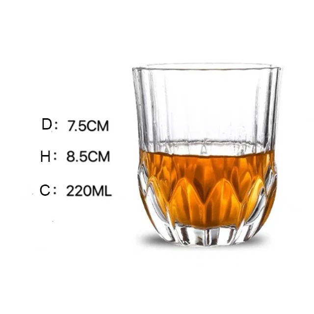 

Hot sale Classical Engraved Whiskey Glass Cup, Clear