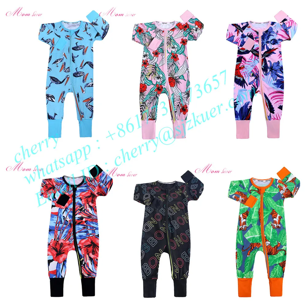 

fashion organic baby romper long sleeve baby romper with zipper newborn baby rabbit romper jumpsuit, Picture shows