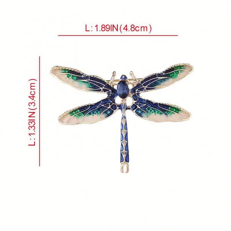 

Enamel Color Dragonfly Brooch High End Cartoon Insect Brooch, Colorful