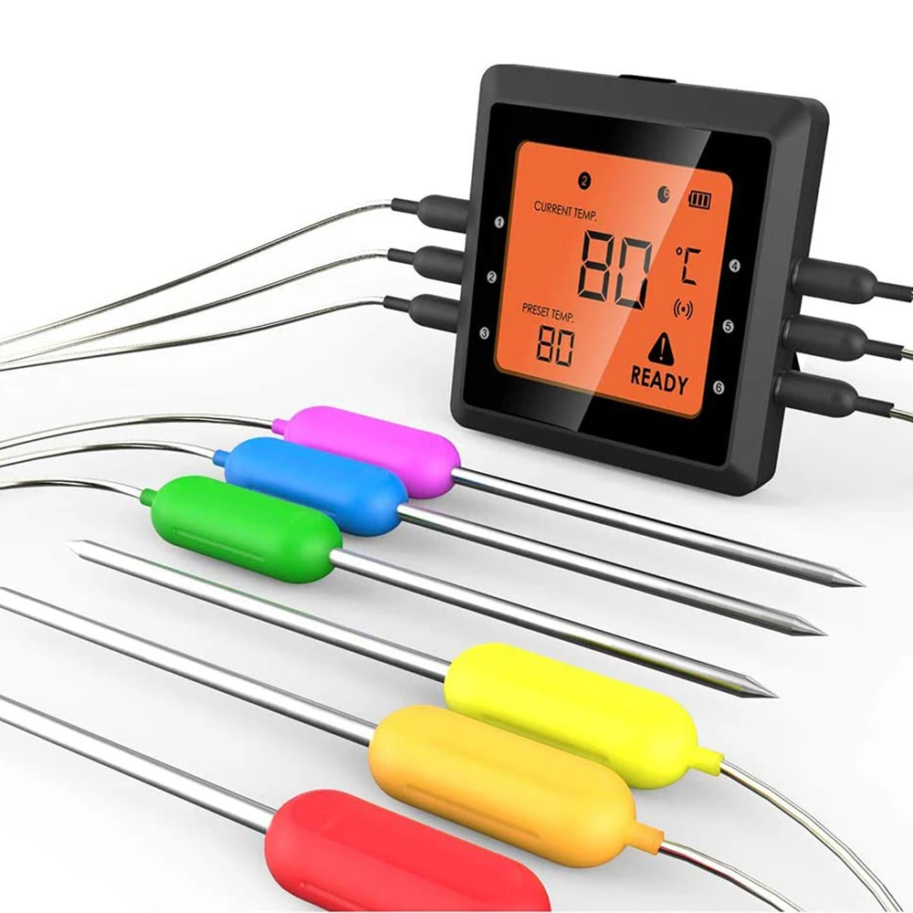 

Hypersynes Bluetooth Connected Digital Oem Odm Grill Oven Thermometer Pro-03, Black/orange customized