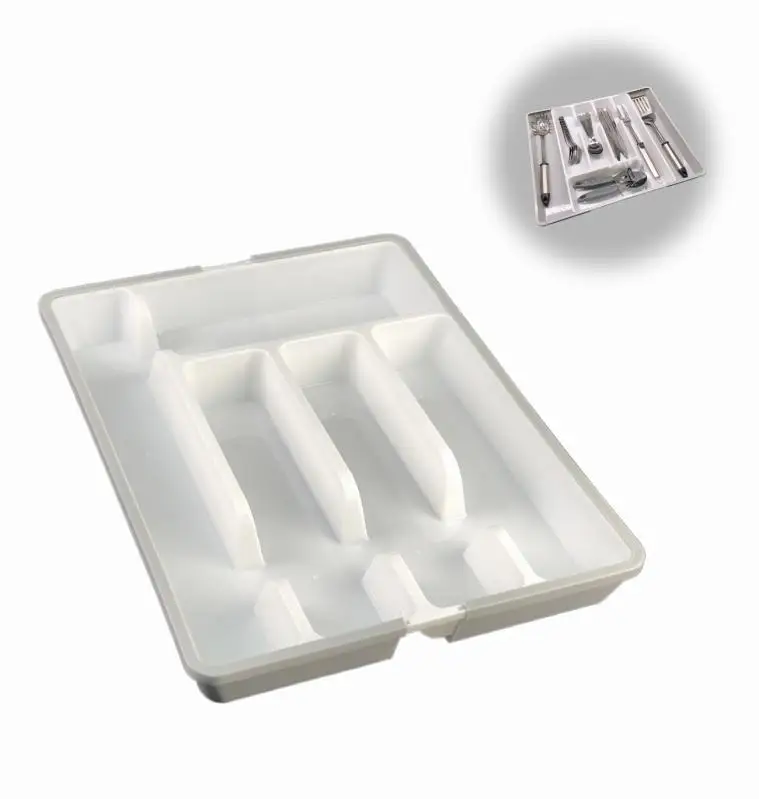 

Flatware Drawer Organizer Multi-Purpose Storage Expanding tableware box for Kitchen, Office