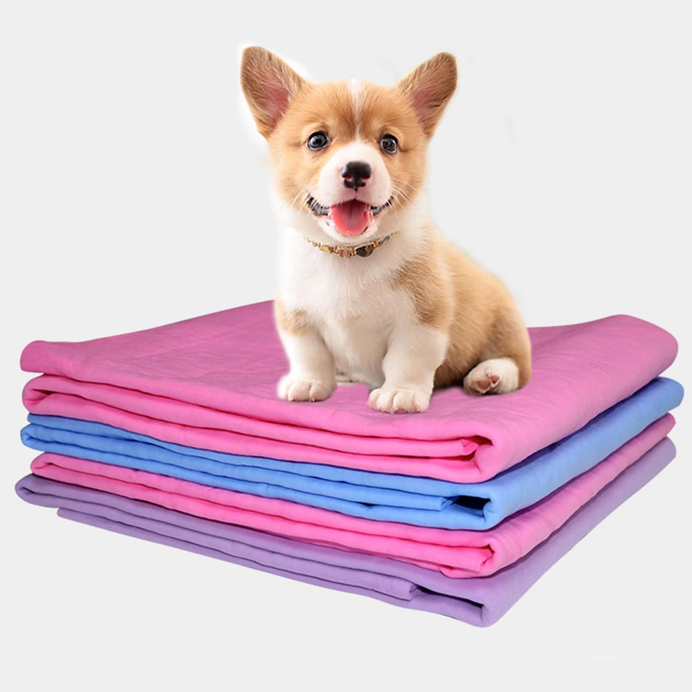 

Sanan Hot Sale Dog TowelSuper Absorbent Quick Drying Dog Bath Cleaning Towel Custom Embroidered Logo Microfiber Pet Towel, Purple, pink, blue