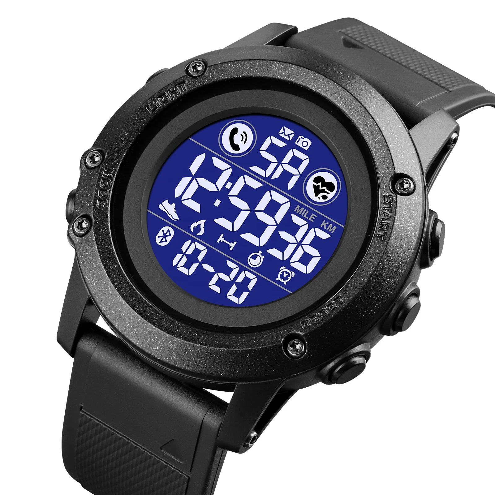 

Skmei 1746 Hot Selling Digital Watches Wholesale Men Watches High Quality Mens Multifunctional Sports Wristwatch, Black,blue camouflage