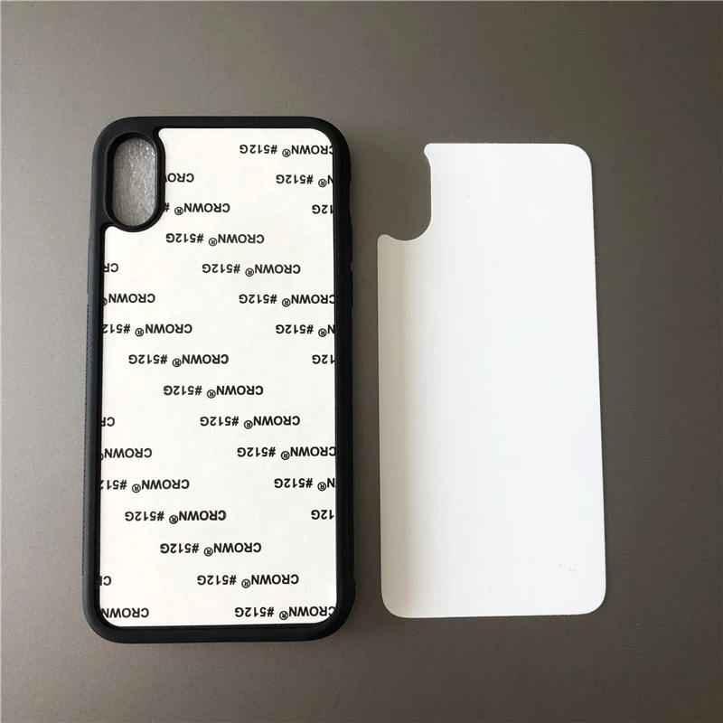 

2d rubber tpu pc sublimation Heat Transfer DIY Printed blank case for Iphone x xs