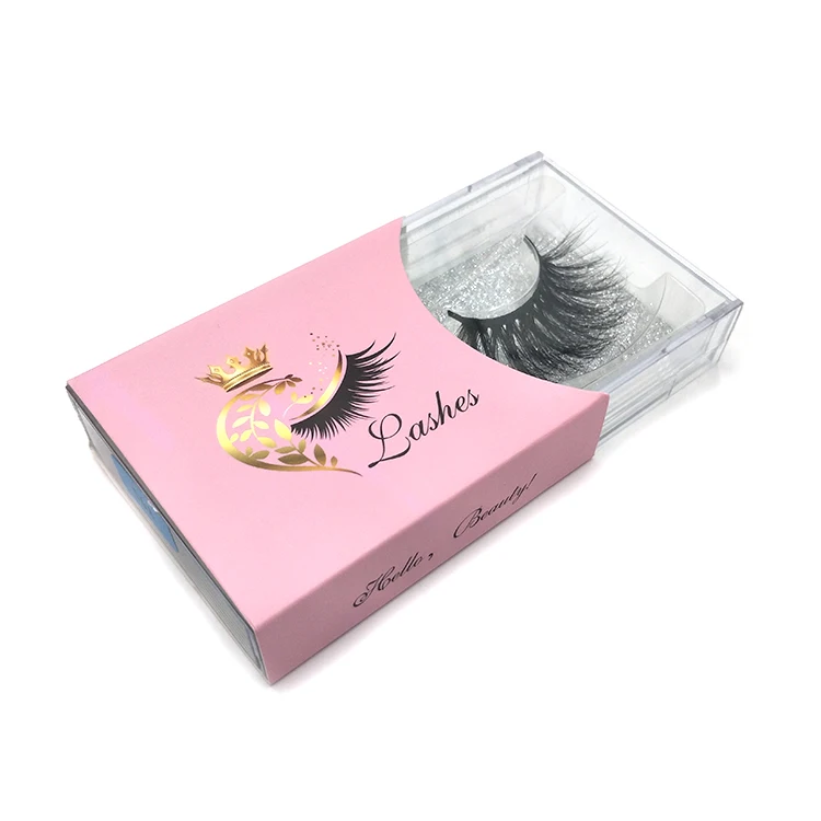 

Custom 25mm eyelash lashes lshes packaging Box free label print your own logo for transparent plastic packaging box, Natural black