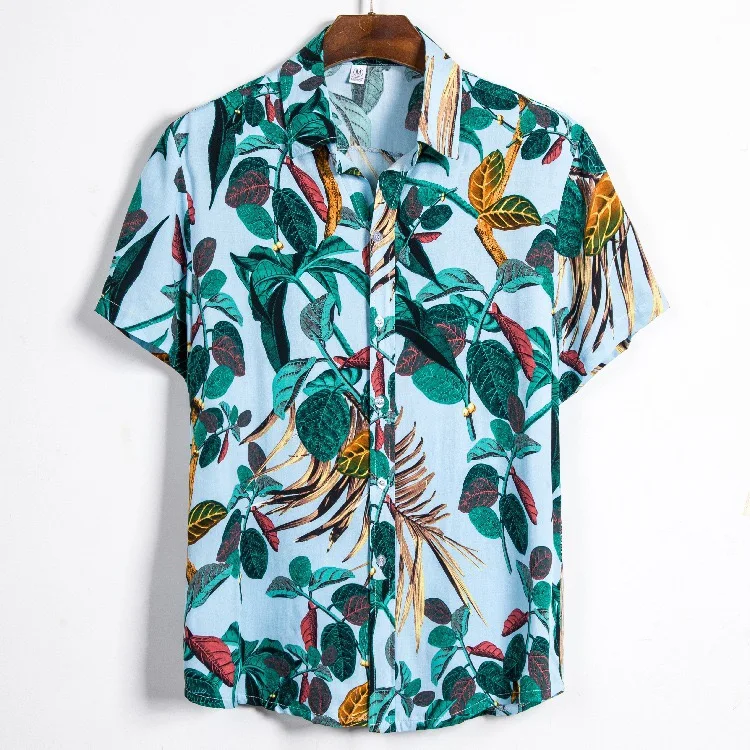 

Custom Summer Men's Clothing Tops Beach Hawaiian Shirts