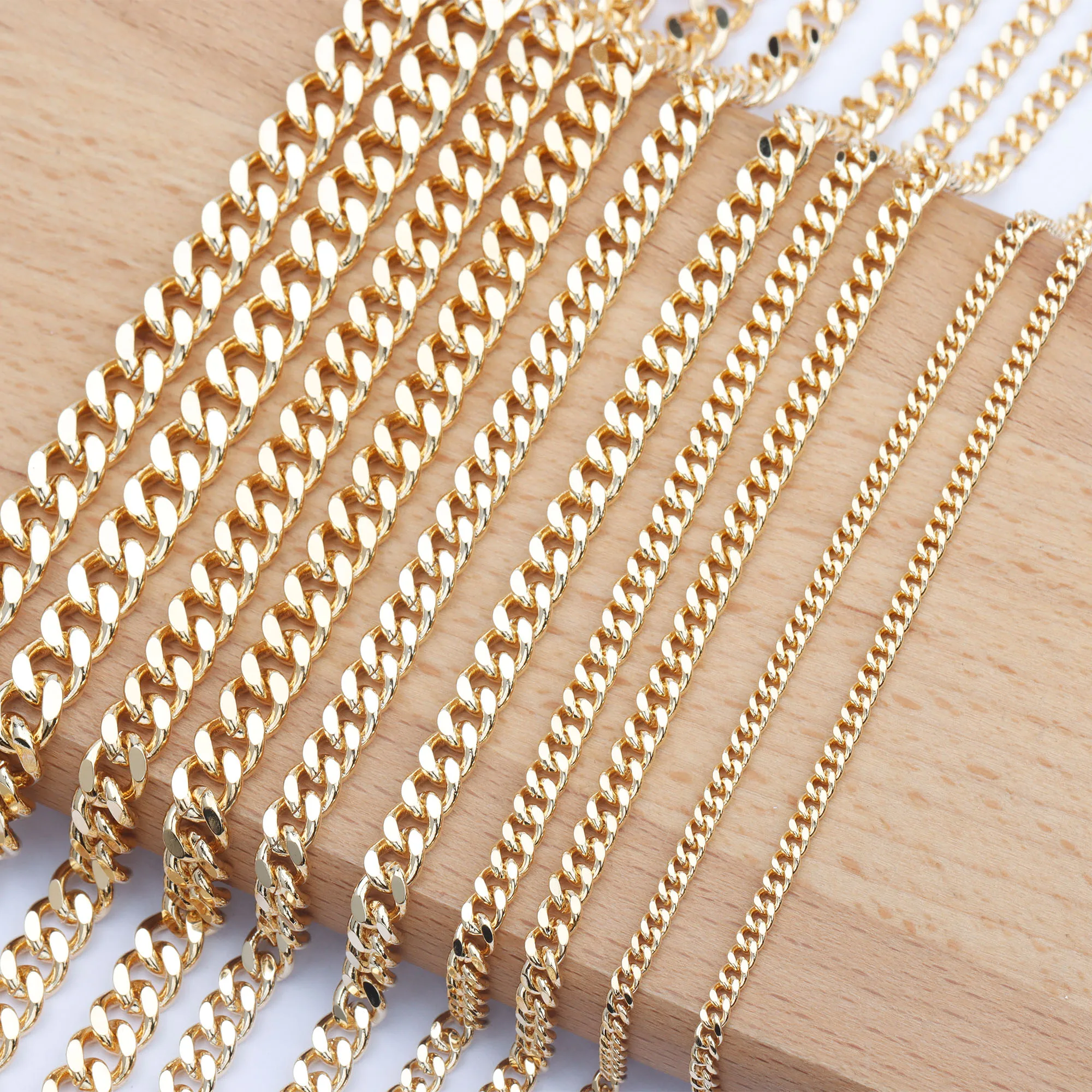 

Vintage metal chokers necklace 18K gold plated chain for women jewelry making accessories,C91,10m / lot, 18k gold plated or customized