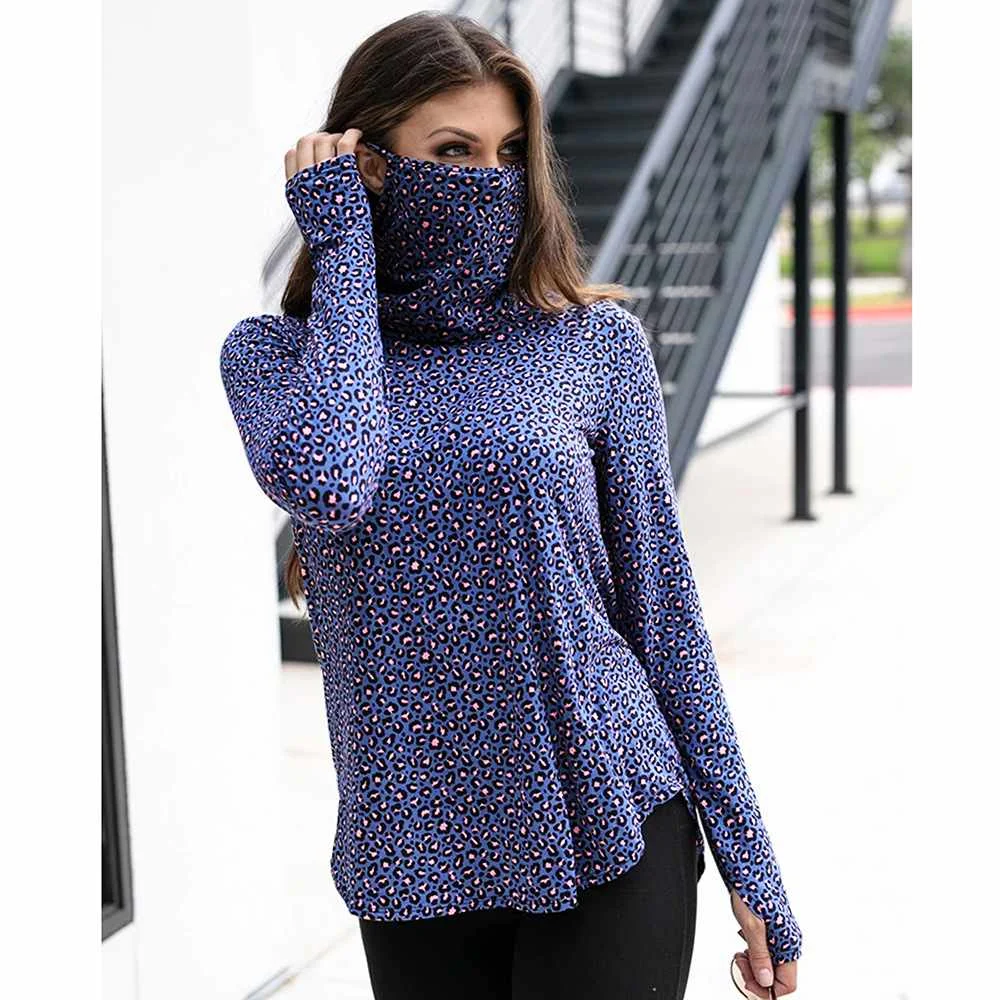 

Long-sleeved Pullover Bottoming Shirt High-neck Autumn and Winter New Fashion Solid Color T-shirt, Picture showed