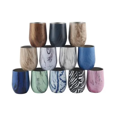 

12Oz Stainless Steel Tumbler Mug Eggshell Cup Double Walled Vacuum Insulated Travel Mug, 33colors