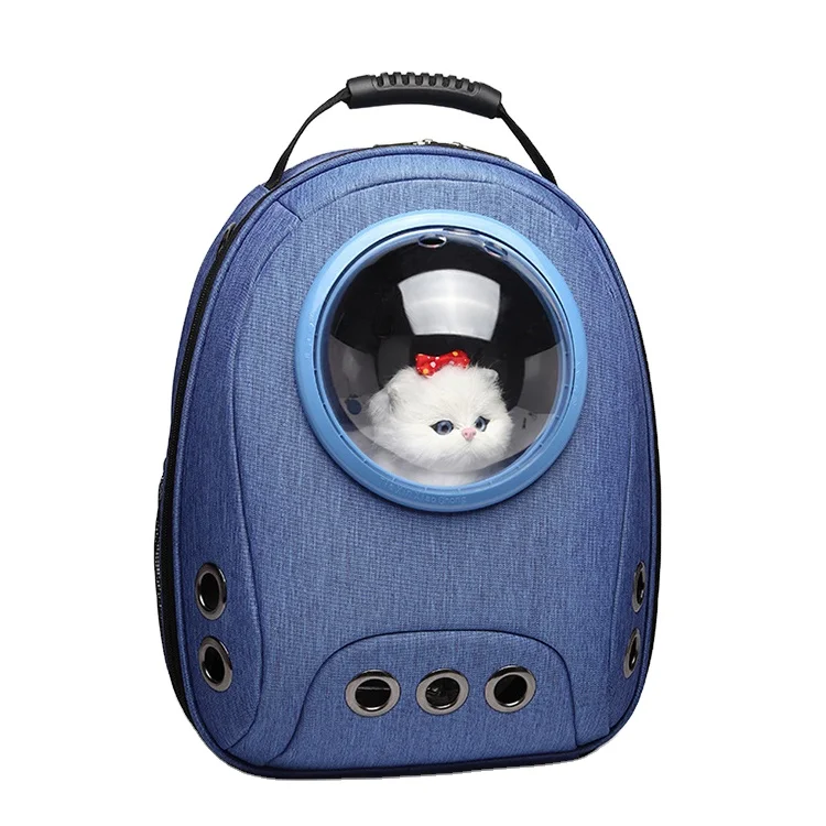 

Outdoor breathable canvas cat travel backpack carrier case for pet