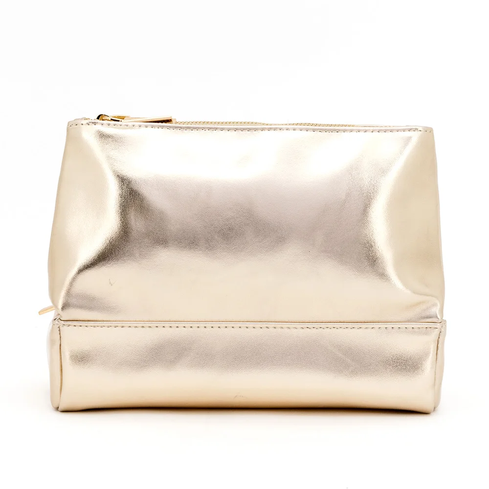 

Personalized travel clear PU leather toiletry bag makeup wash cosmetic bag