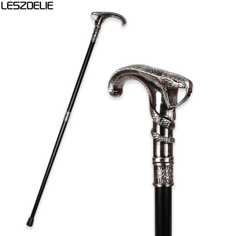 

Snake-Head Luxury Walking Cane For Men Fashion Decorative Walking Stick Man Vintage Cane Party Antique Stick Elegant Hand Stick