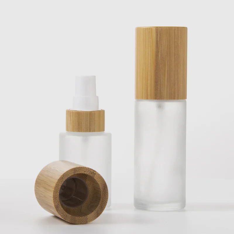 

Biodegradable wooden cream bottles natural luxury bamboo cosmetic packaging