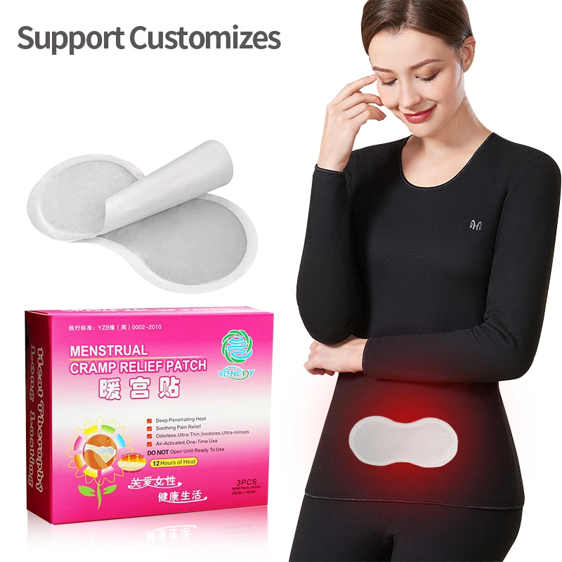 

Direct factory menstrual period pain relief patch disposable adhesive instant heat pack patch CE approved self heating patch