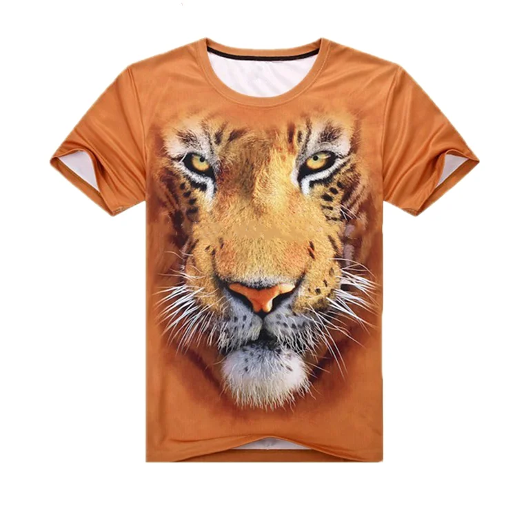 

Manufacturer Best Price Print Your Own Crew Neck T-Shirt Custom Dye Sublimation TigerT Shirt