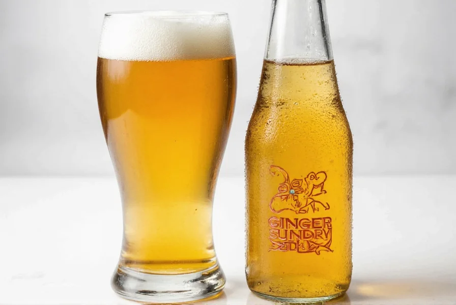 Ingredients list comparison showing real ginger in ginger beer versus ginger flavoring in ginger ale