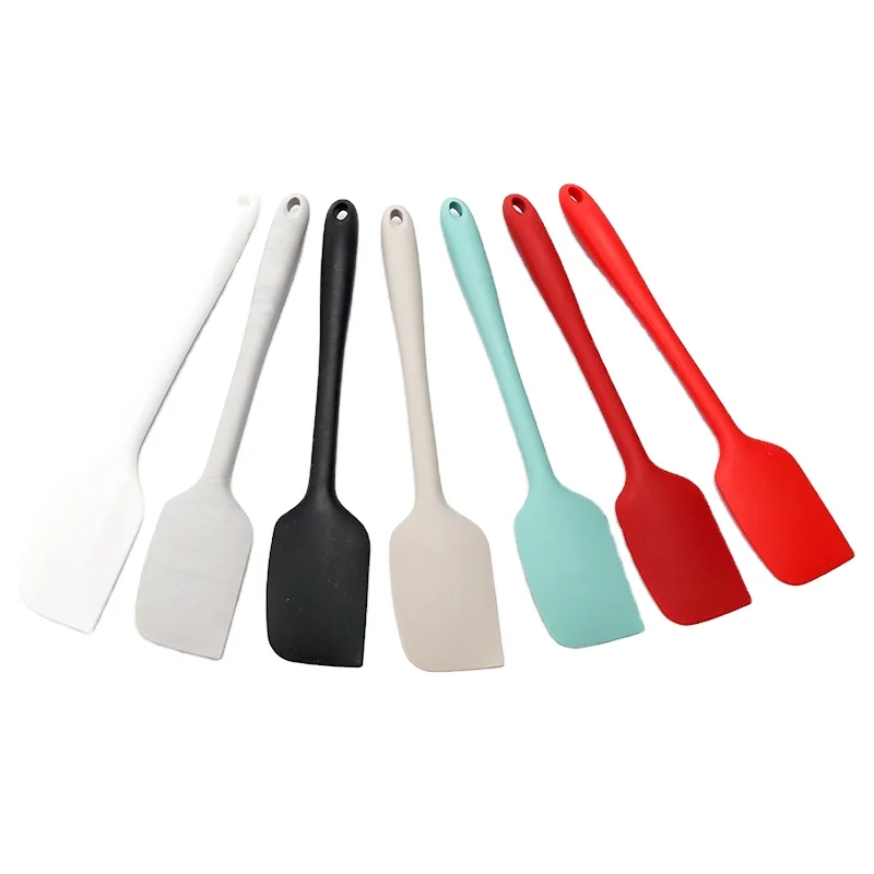 

Silicone Spatulas 11 inch Spatula Heat Resistant Non-Stick Scrapers Baking Mixing Tool Silicone Kitchen Gadgets, Black