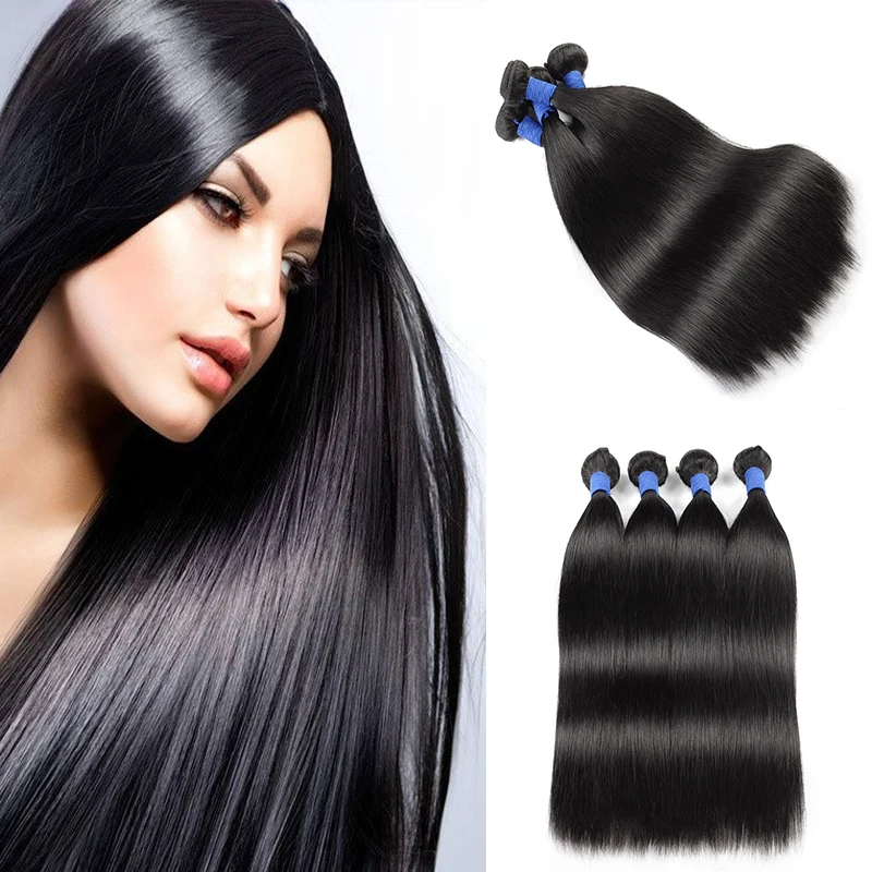 

10A Wholesale Vendor Cuticle Aligned Raw Mink Brazilian Straight Natural Virgin Human Hair Weave Extension Hair Bundles