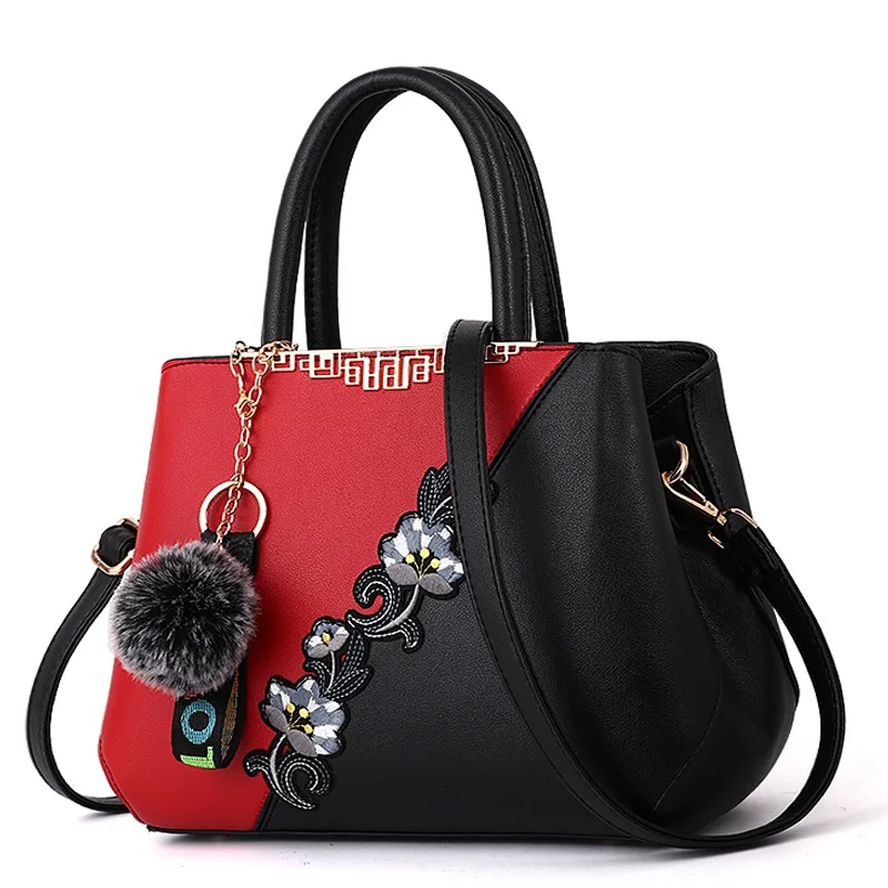 

Women Top Handle Satchel Handbags PU Leather Bags Zip Closure Shoulder Tote-Bag