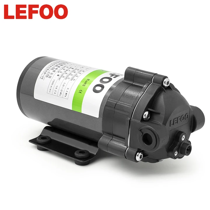 LEFOO 24V 300GPD Stabilized Ro Water System Pump DC RO Diaphragm Booster Pump