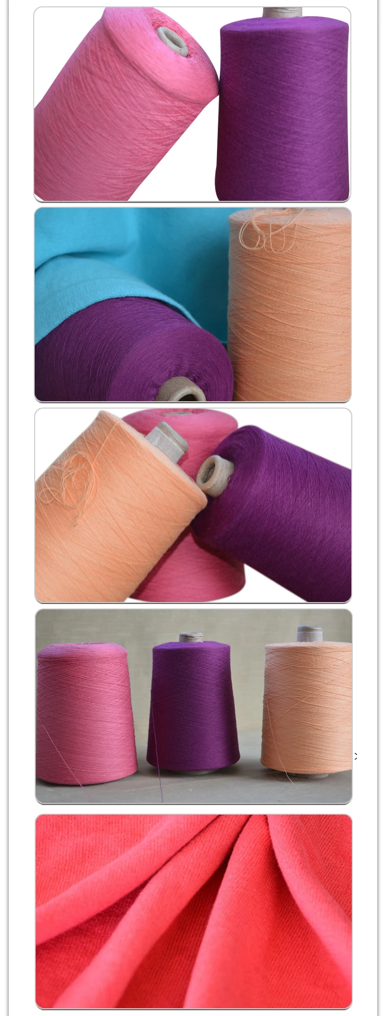 21S/2 32S/2 40S/2 dyed Combed cotton yarn Ring Spun factory wholesale