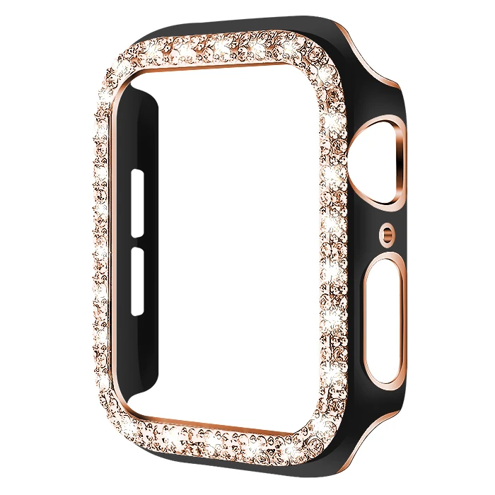 

40mm 44mm Protective Bling Luxury Diamond Watch Case For Apple Watch 6 Series Cover