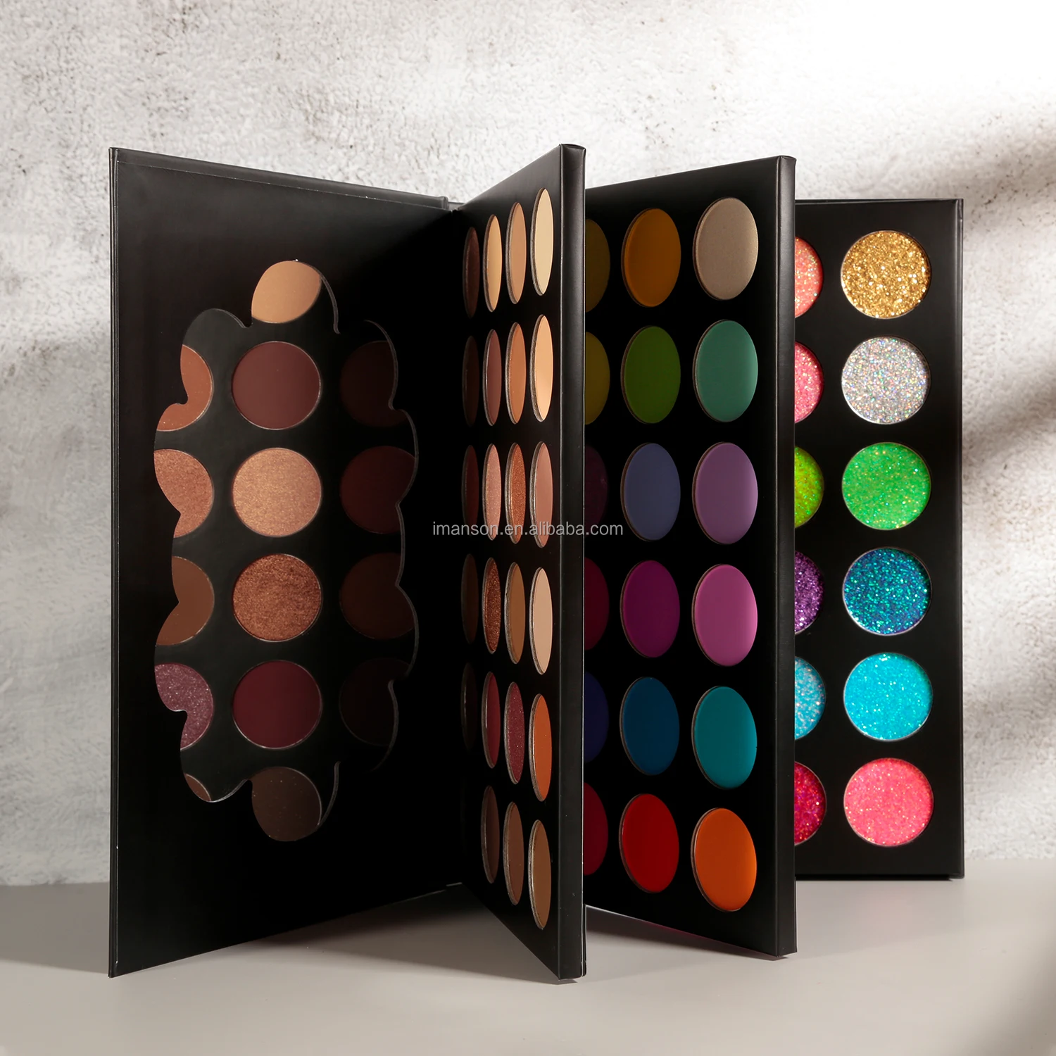 

New Arrival Custom High Pigment Eyeshadow Palette Private Label 72 Color 3 Layer Book Eye shadow