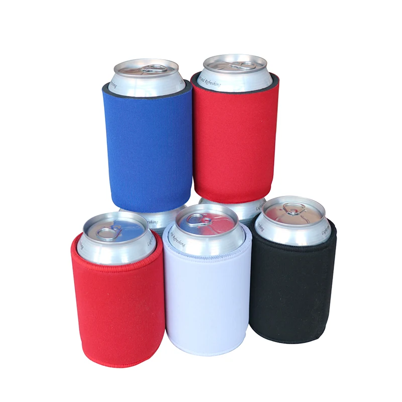 

5mm Neoprene Insulated Non-foldable Blank Stubby Holder Can Cooler Sleeve with Base, Customized color