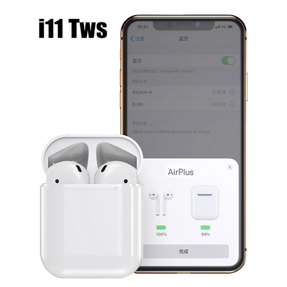 OTAO i11 TWS Earbuds Wireless Bluetooth 5.0 Headphone In Ear Pop Up Window Earphone Auriculares Casque Sans Fil Headset With Mic