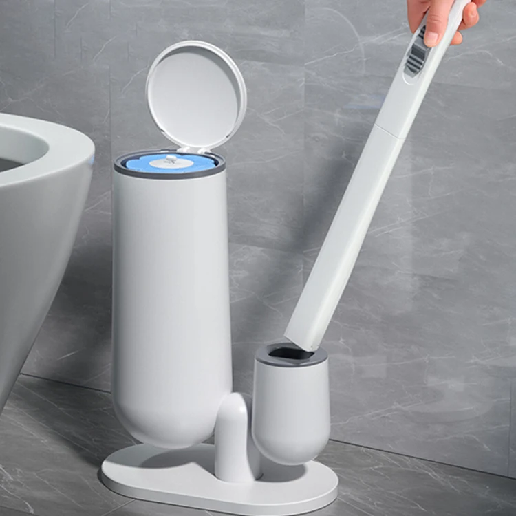 

Hot Sell Efficient Disposable Toilet Brushes Silicone Cleaner Brush For Bathroom Cleaning
