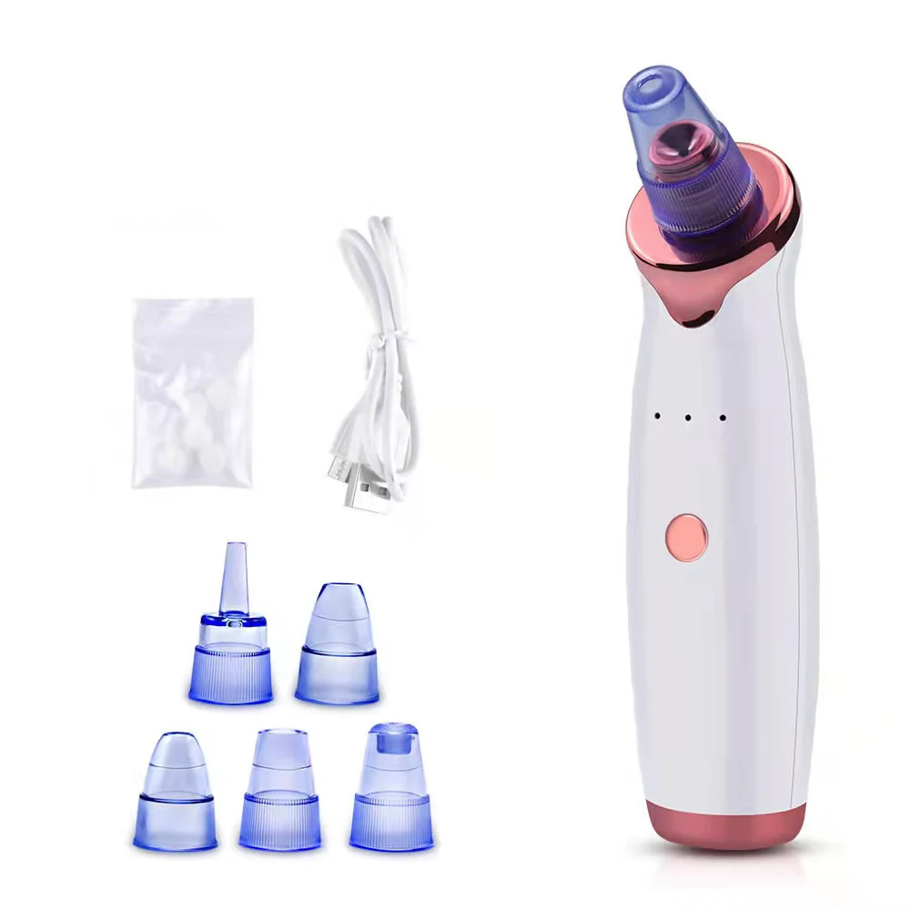 

Factory Price Electric Facial Blackhead Remover Face Deep Nose Cleaner Pore Cleaner Pore Acne Pimple Removal Machine, White