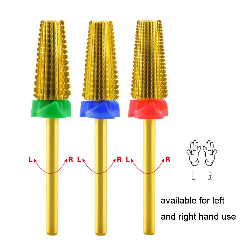 

5 IN 1 Two-way nail drill bits Remove Gel Polish Nail Art Tools