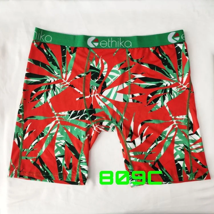 

Latest design ethika mens underwear polyester breathable boxer briefs man coconut tree printing enthusiastic soft underwear, As picture