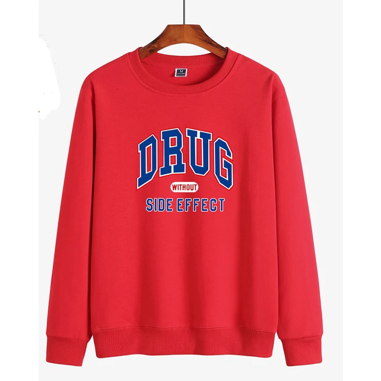 

Winter pullover hoodie crew neck cotton cotton long sleeve women sweatshirt one piece Hoodies multi color mens hoodie OEM