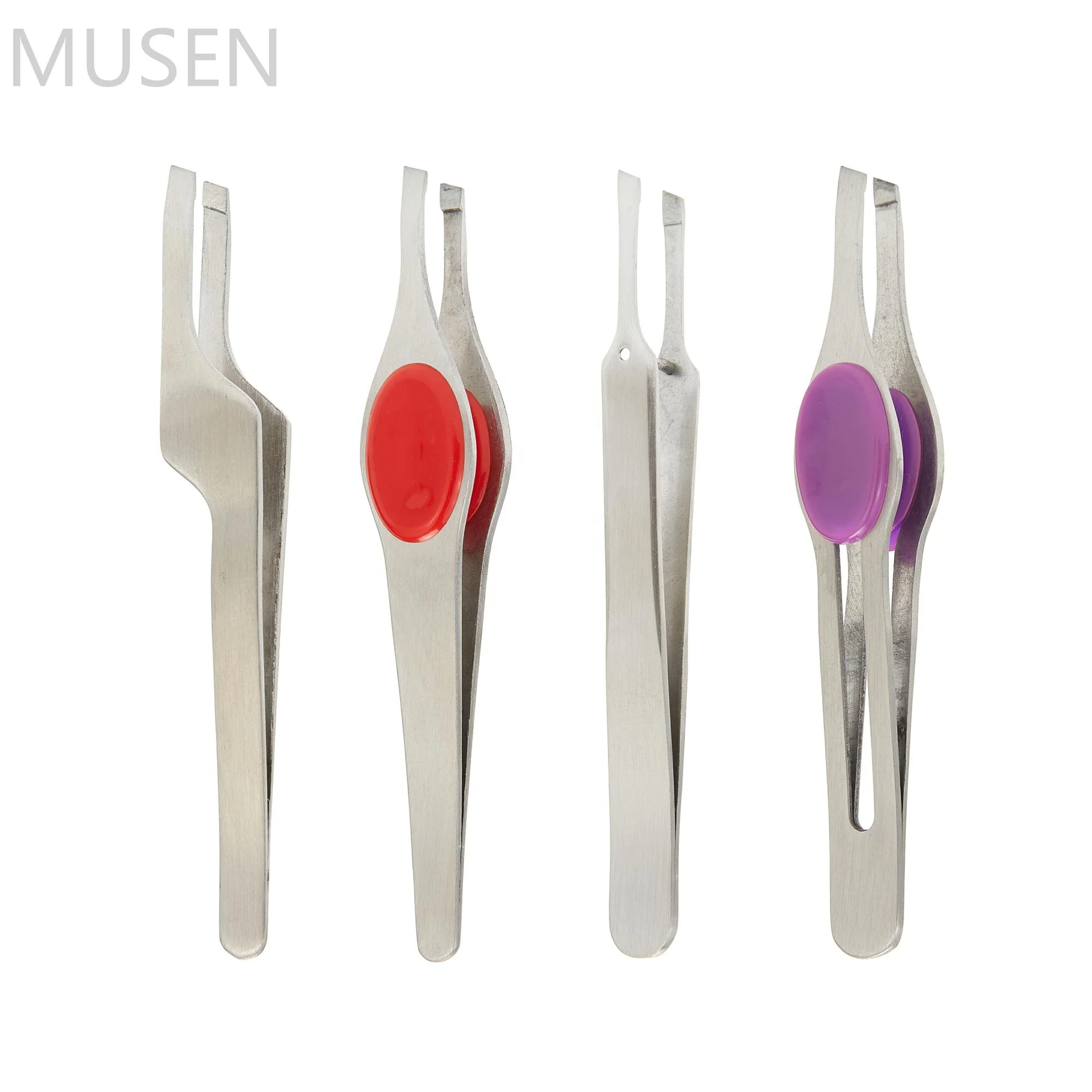 

stainless steel High Quality Professional Slant Tip Eyebrow Removal Tweezers