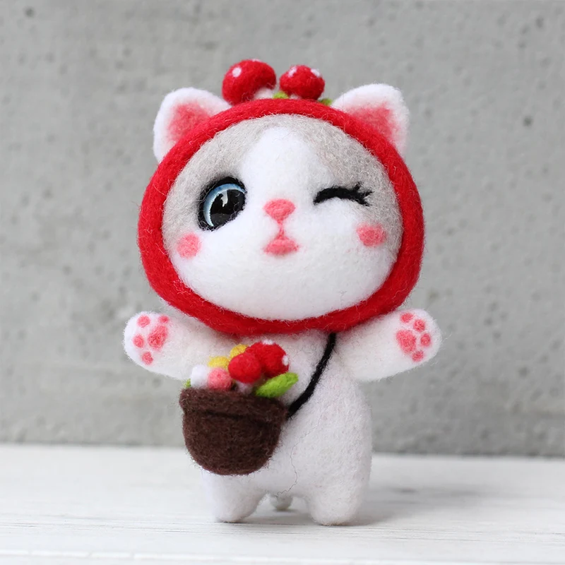 mushroom cat plush