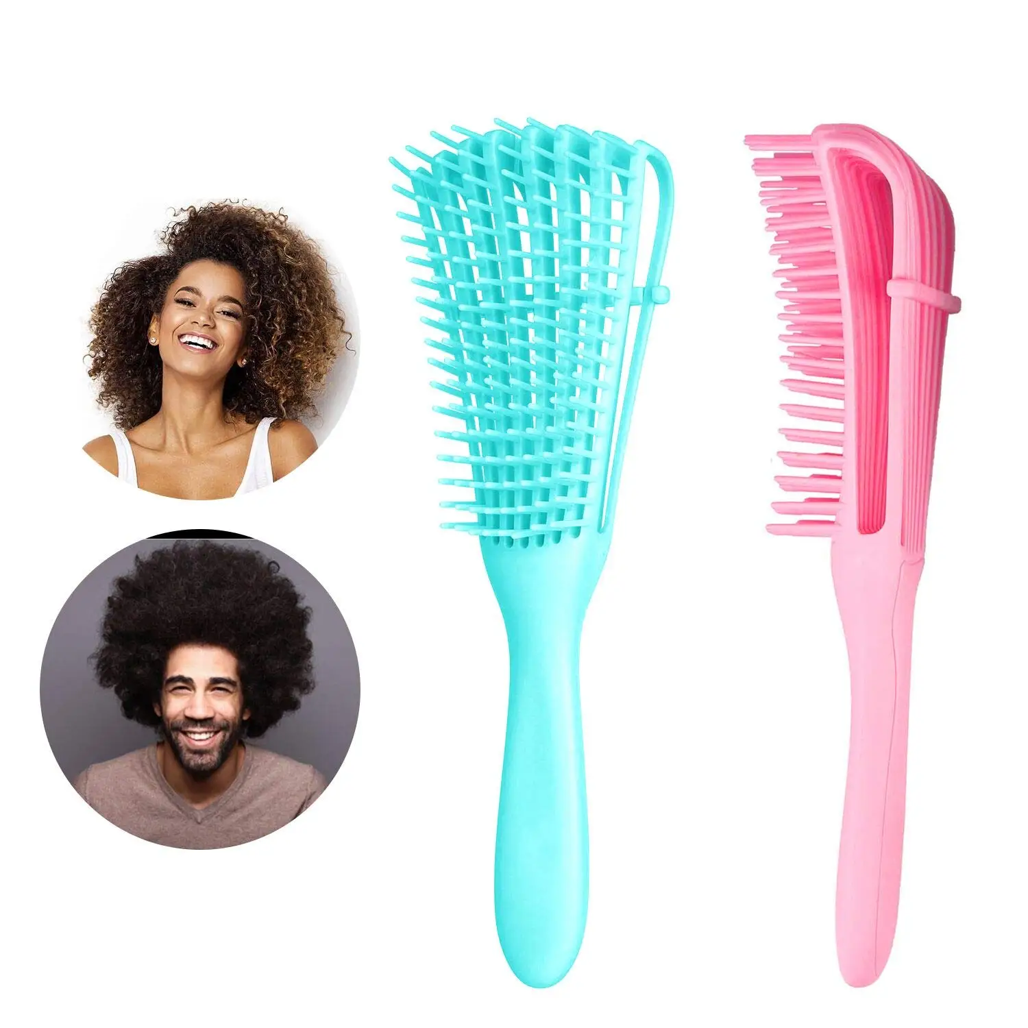 

China Best Product Detangler Hair Brushes Plastic Anti Static Octopus Comb Detangling Brush For Curly Hair, Customized color