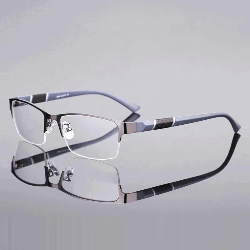

Sunbest Eyewear 961 Fashion Ultralight Semi Rimless Alloy Frame Myopia Glasses Business Men Optical Frames