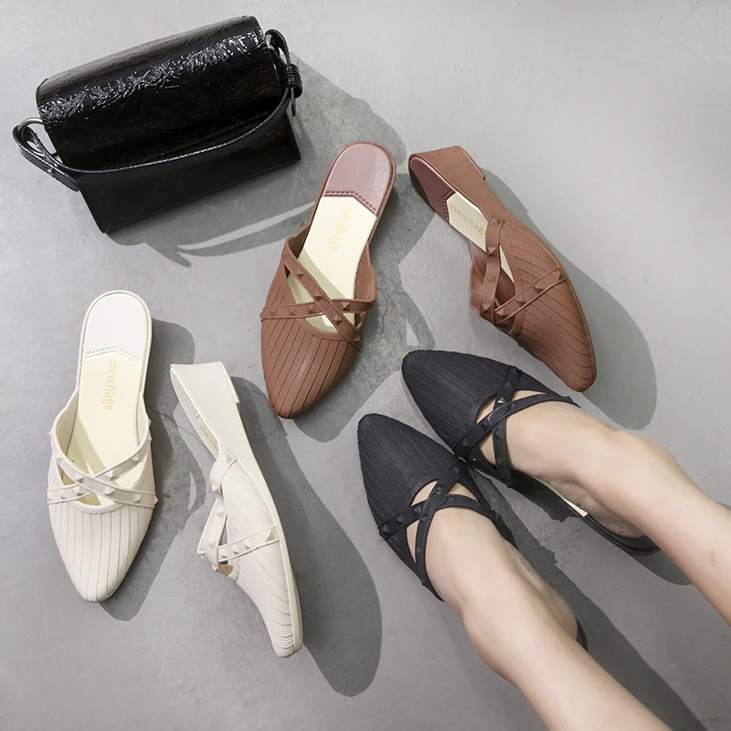 

INS EVA hot sale lady beach slide Amazon New style girls Slippers jelly Women heel sandals