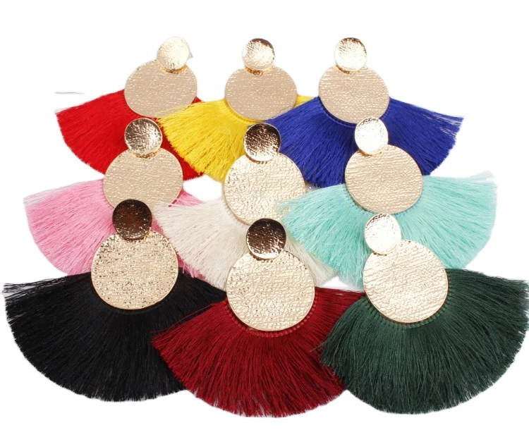 

2019 New Fashion Statement Vintage Bohemian Crystal Rhinestone Cute Animal Bird Eye Tassel Earrings for Women Jewelry