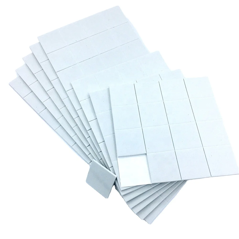 

15*15*4+1mm White EVA Rubber Separator Pads with Cling Foam for Glass Shipping on Sheets Adhesive Glass Protector Pad