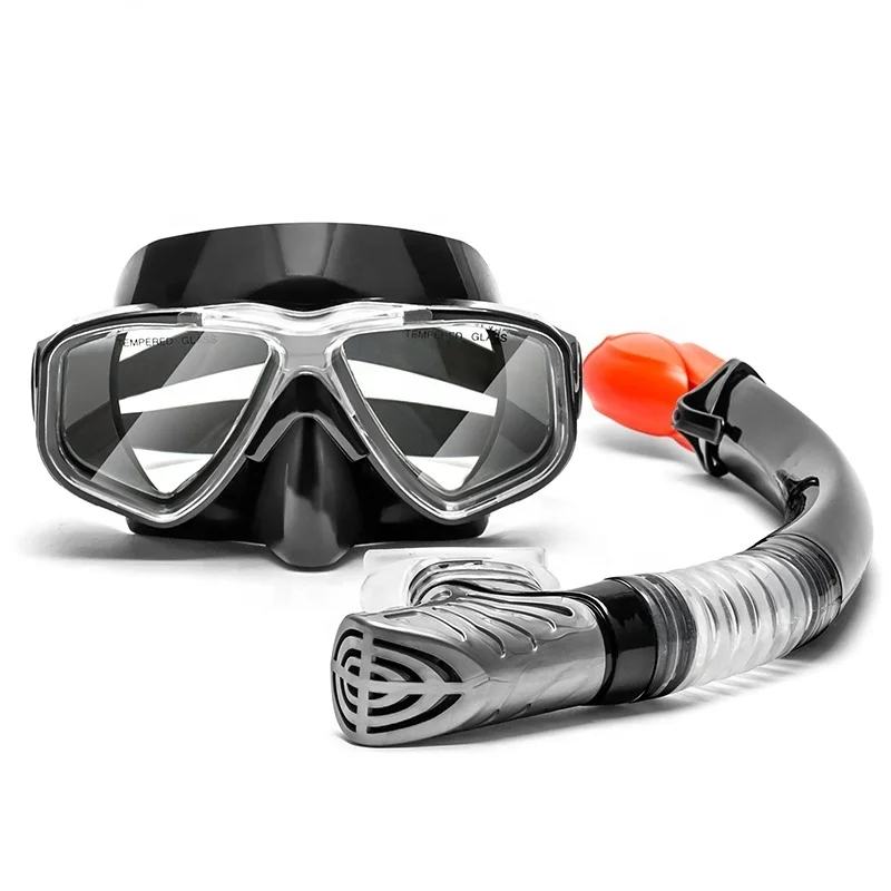 

Professional Snorkeling and Snorkels Anti-Fog Goggles Swimming Easy Breath Tube Set Diving Mask