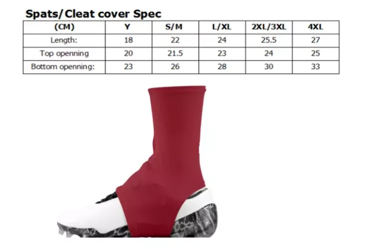 Red Web Pattern Spats / Cleat Covers 