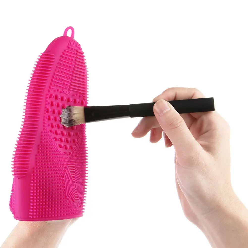 Makeup Brush Cleaner Glove Mat Mitt Silicone Cosmetic Cleaning Scrubber Tool Face Brushes and Eye Brush Washing Pad