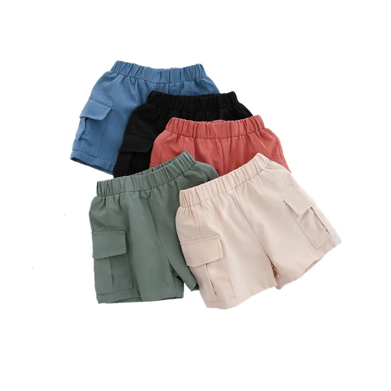 

New Pocket Summer Cotton Baby Boys Shorts kid Child Casual Shorts