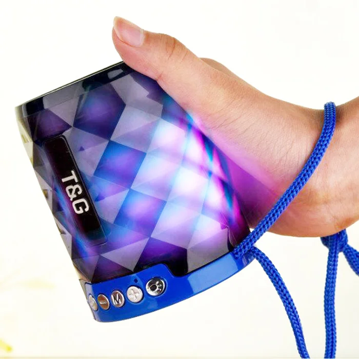 Portable Mini Colorful Flash LED Light Handsfree Sport Waterproof Wireless Speaker Support Calling TF Card USB Disk - ANKUX.COM
