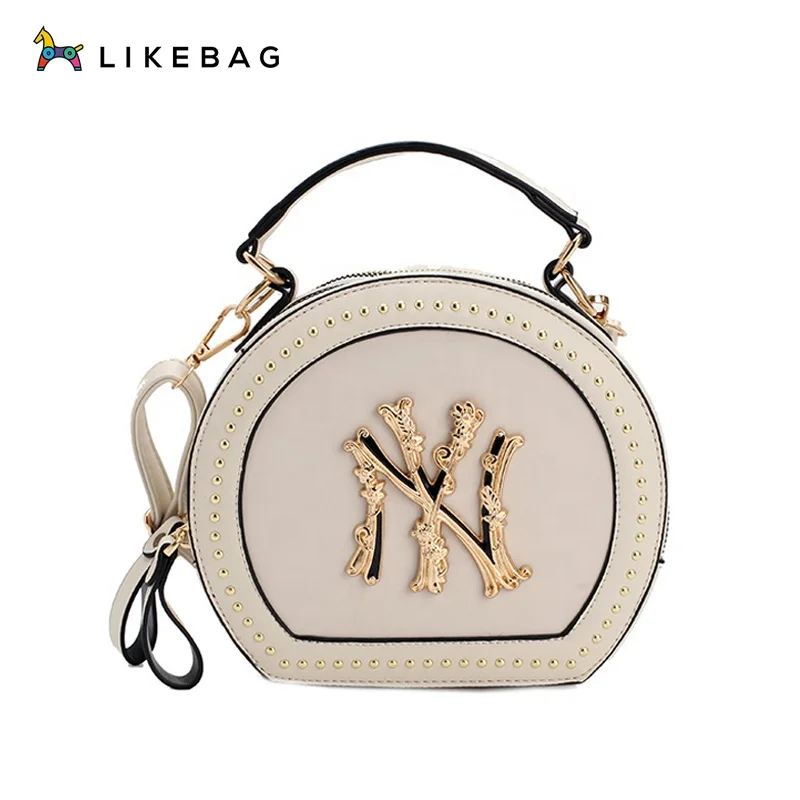 

LIKEBAG new hot-selling fashion casual messenger bag with rivets, letter hardware